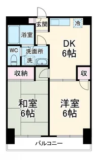 リーブル金杉【1階】の間取り