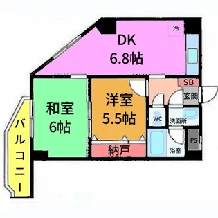 東西ビル ロイヤルプリンス【3階】の間取り