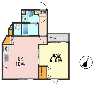 ウエルズ北小岩【1階】の間取り