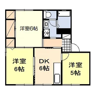 サンヒルズマカベB【1階】の間取り