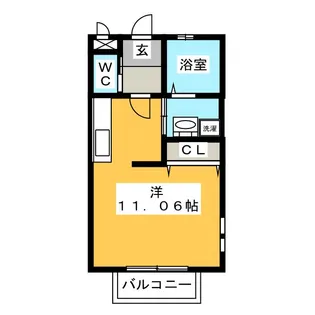 メゾンレーヴII【1階】の間取り