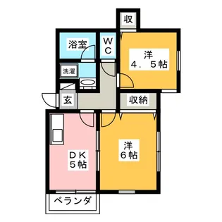 ジュリアカーサ【2階】の間取り