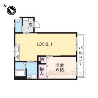 スカイハイツ1【2階】の間取り