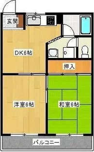 サンクローバーI【1階】の間取り