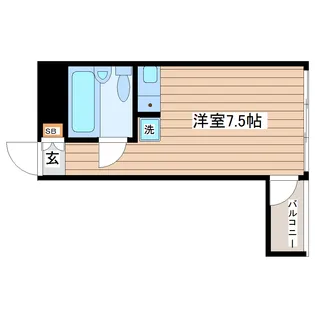 ブランハイム長町【4階】の間取り