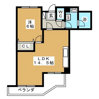 パティオV【4階】の間取り