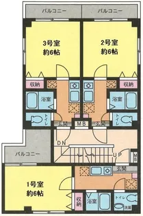 アーバヒルズ中野新橋【2階】の間取り
