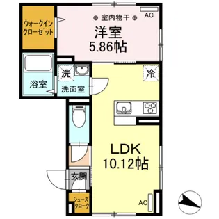 ペイナタルChikai【3階】の間取り