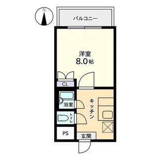 信開ウエラコート大領中【2階】の間取り
