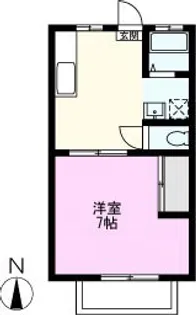 パナハイツ杉 No.2【1階】の間取り