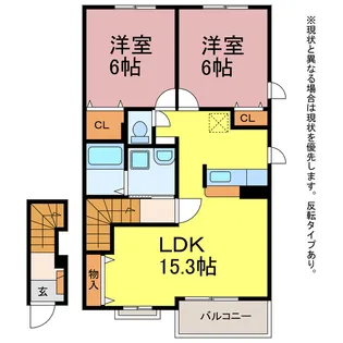M グレインI・II・III【2階】の間取り