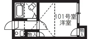 ヘスティア1番館【1階】の間取り