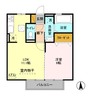 オペラハウス青柳【1階】の間取り