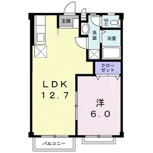 リベルテ早川【2階】の間取り