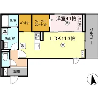 PREMILIFE新川【2階】の間取り