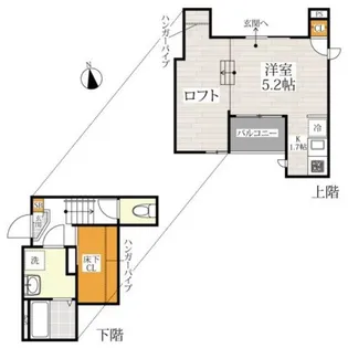 CB坪井シエスタ【1階】の間取り
