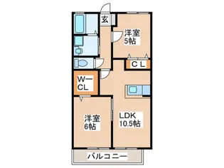 ロイヤルバンクIII【1階】の間取り