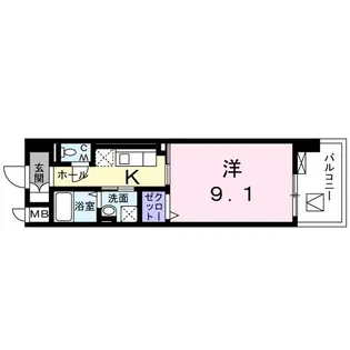 インサイド レター【8階】の間取り