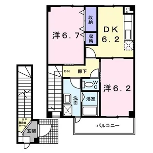 あじさい II【2階】の間取り