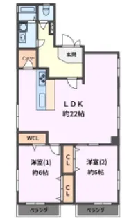 KBCビル【6階】の間取り