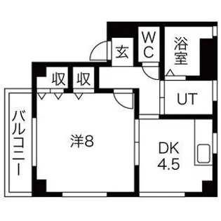 サンピュア hitomi【2階】の間取り
