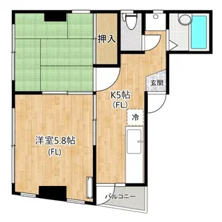 パールハイツ向ヶ丘【2階】の間取り