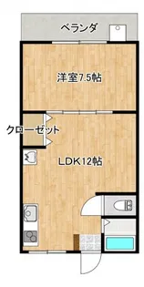 ハイツPAL【1階】の間取り
