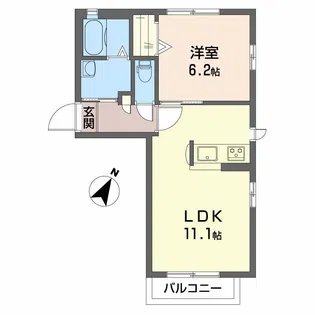 サンフェリスターズ【2階】の間取り