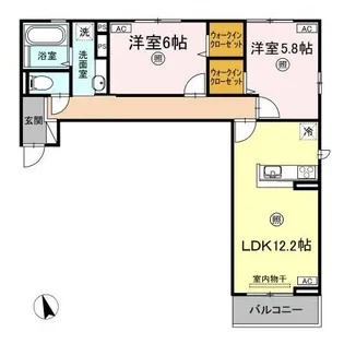 シエルコート【3階】の間取り