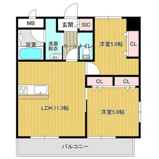 グラン・アルカディア【2階】の間取り