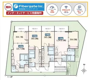 MELLAS海老名II【1階】の間取り