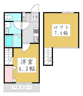 Duo Court西川口【2階】の間取り