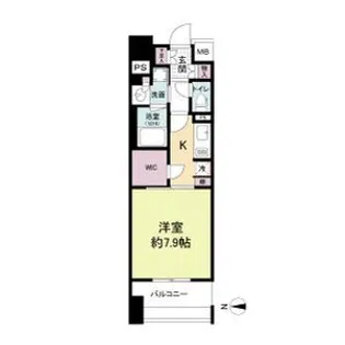アビティ江坂【9階】の間取り