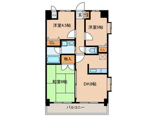 ローヤルヒルズ【3階】の間取り