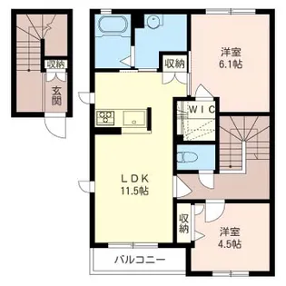 ミルート ガーデン I【2階】の間取り
