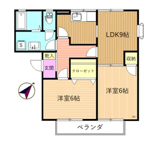 パークハイムC【2階】の間取り