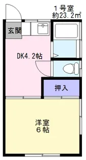 ル・クール夏見【1階】の間取り