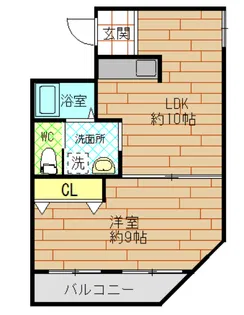 シロハイヌ春日出【2階】の間取り
