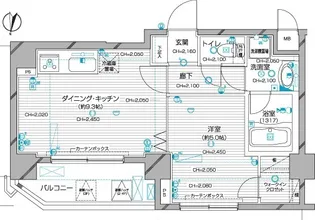 デュオ・スカーラ麹町【2階】の間取り