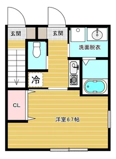 プレミア暁【1階】の間取り