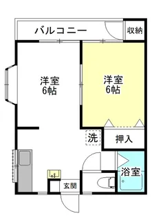 マリンハイツ【2階】の間取り