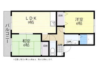 コンフォールかわの【1階】の間取り