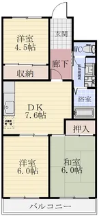 コーポ鈴木【3階】の間取り