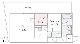 trias374【3階】の間取り
