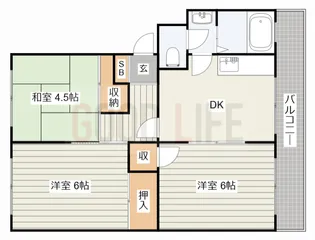 兵庫県加古郡播磨町北本荘1【マンション】の間取り