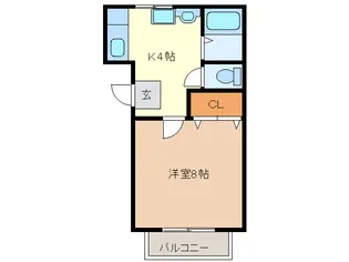 ハイツもみの木【1階】の間取り
