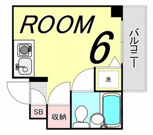 広島県広島市中区東千田町2【マンション】の間取り