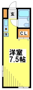 東京都調布市西つつじケ丘1【アパート】の間取り