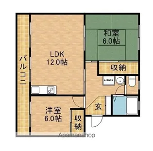 武藤ハイツI【2階】の間取り
