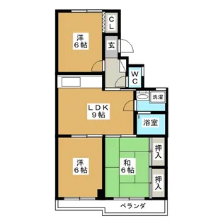 3DKの間取り画像